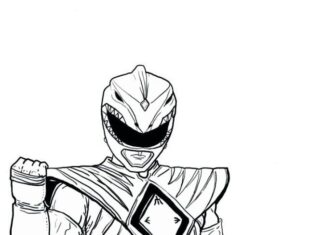 power rangers warrior coloring book to print