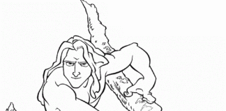 livre de coloriage de tarzan à imprimer