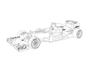 mercedes racer coloring book to print
