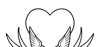 two swallows in love coloring book to print