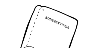 skriftlig konstitution färgbok som kan skrivas ut