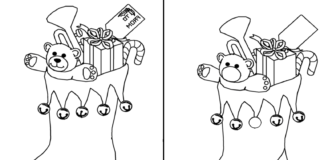 trouver les différences livre de coloriage de noël à imprimer