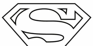 superman sign coloring book to print