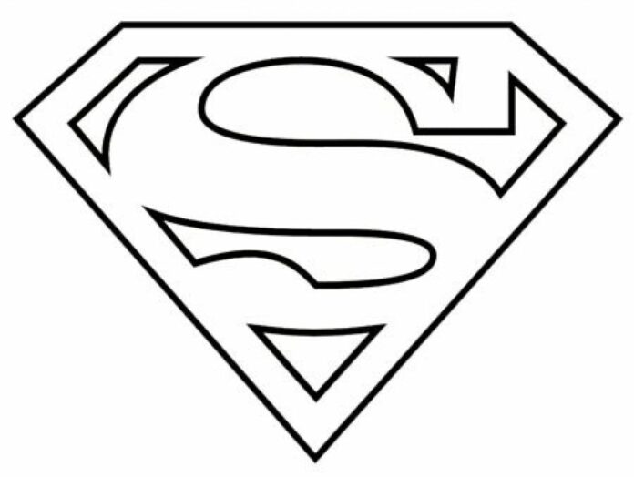 superman sign coloring book to print