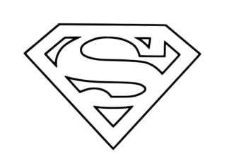 livre à colorier imprimable sur le signe de Superman