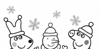 peppa piggy christmas coloring book printable