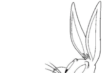 Bugs Bunny aus dem Cartoon-Malbuch zum Ausdrucken