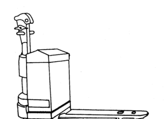 Electronic Forklift Truck Printable Coloring Book