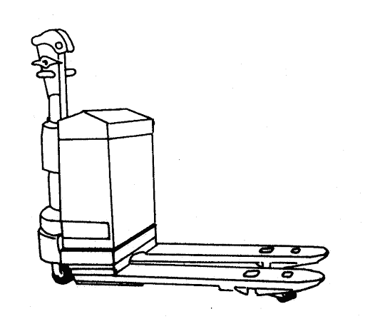 Elektronické omalovánky pro vysokozdvižný vozík k vytisknutí