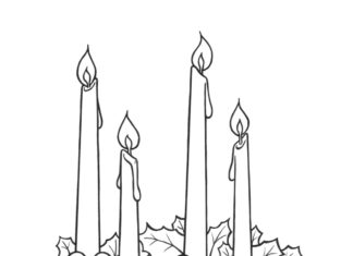 advent coloring book to print
