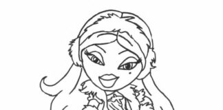 coloring page sasha from bratz to print