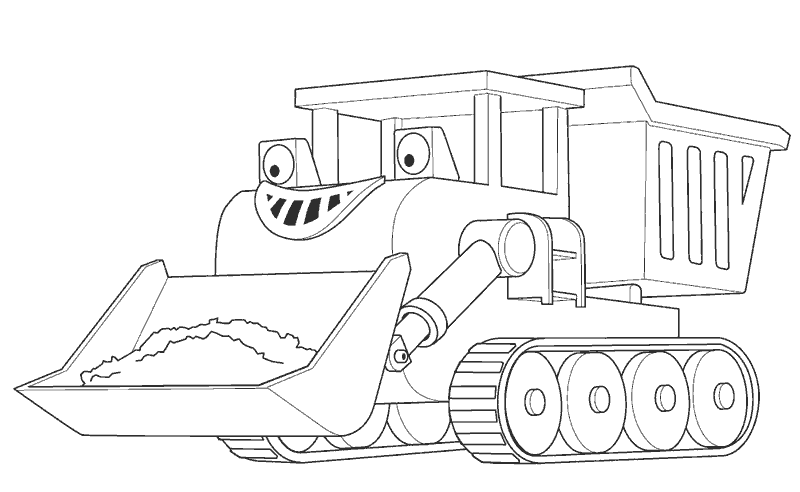 muck coloring page high quality bob the builder