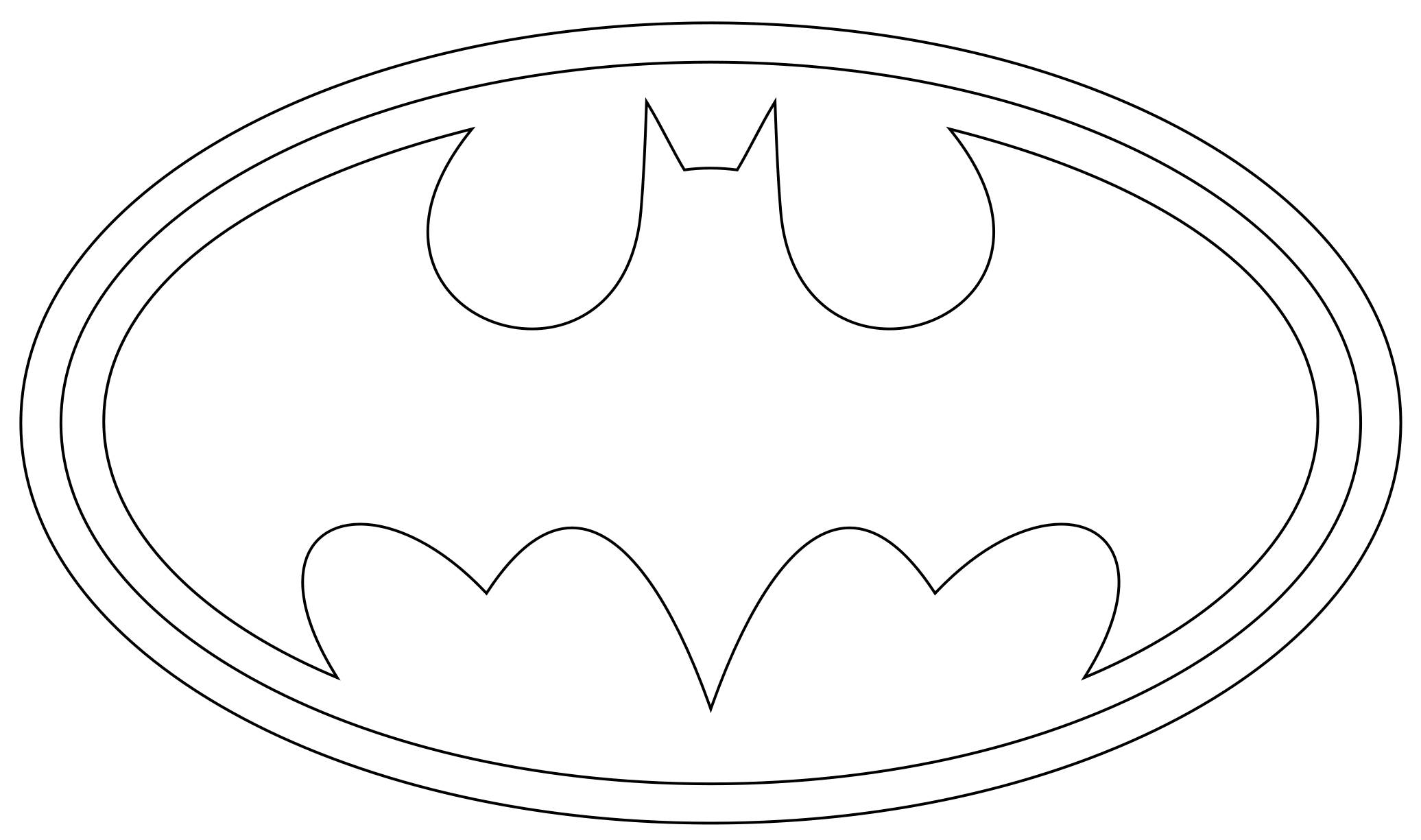 Libro para colorear del logo del hombre murciélago para imprimir y online