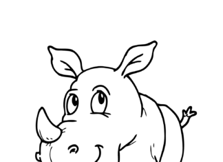 imagen del hada rinoceronte para imprimir