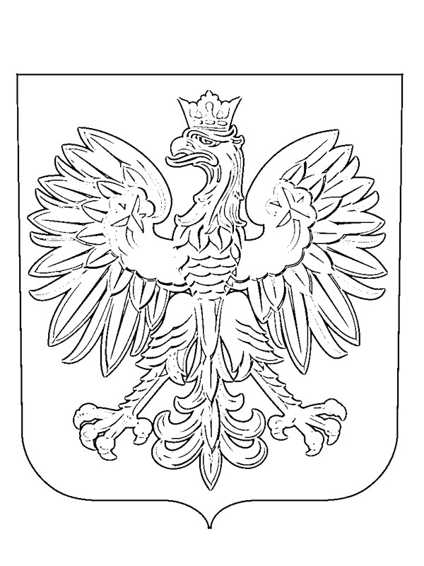 Färbung Polnisch Emblem dod ruku