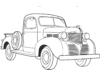 1939 pickup truck färbung buch druckbare dodge