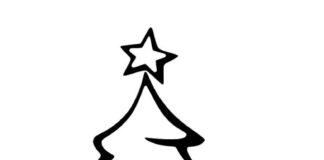 árbol de navidad para niños imagen más sencilla