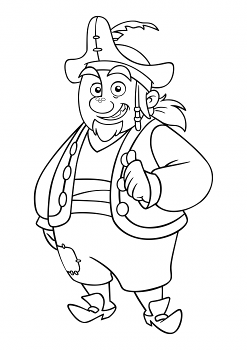 Fat Pirate Coloring Book online