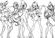 girl group wizard coloring book online