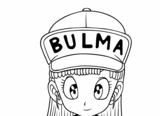 Livro de colorir Bulma bola de dragão imprimível