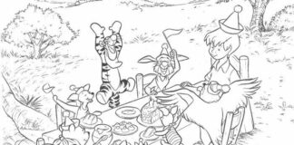 Hundred Acre Wood coloring book - hundred acre wood printable for kids