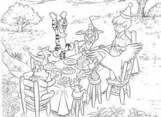 Hundred Acre Wood coloring book - hundred acre wood printable for kids