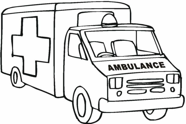 Ambulance Rescue Car Coloring Book To Print And Online