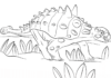 livre de coloriage ankylosaurus à imprimer pour les enfants