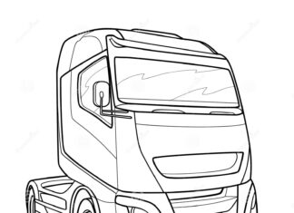 kolorowanka ciężarówka iveco