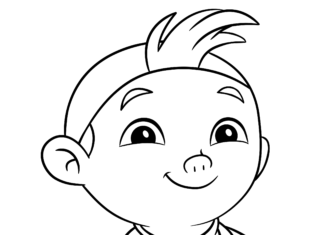 Malbuch Cubby aus dem Zeichentrickfilm Jake und die Piraten von disney bis druky