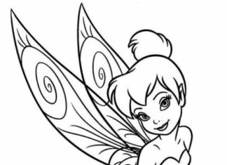 page à colorier fairy bell de Disney