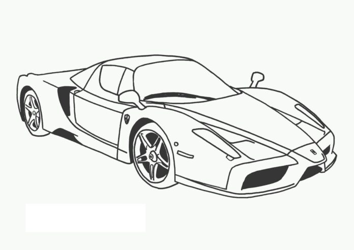 Udskrivbar Ferrari F8 Tributo malebog online