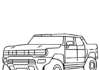 coloriage de la voiture électrique hummer EV à imprimer