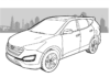 Omalovánky Hyundai santa fe auto k vytisknutí