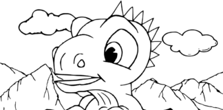 coloring page dinosaur egg