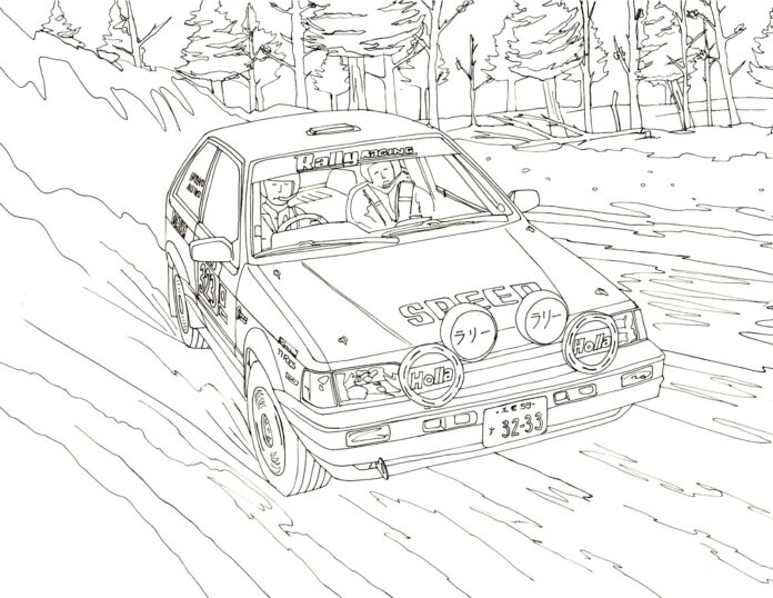 Coloring book rally driver racer printable online
