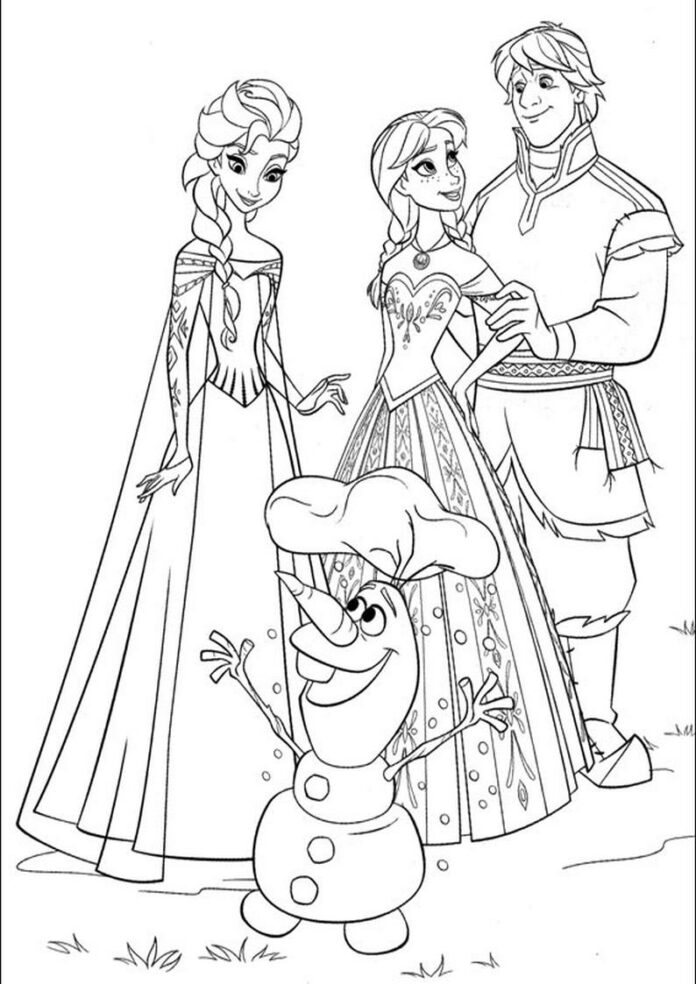 livre de coloriage de la princesse du pays de glace à imprimer pour les filles