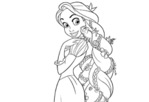 Rhododendron princess coloring book for kids to print online