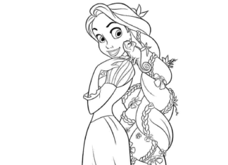 Rhododendron princess coloring book for kids to print online