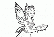 coloring book fairy princess for girls to print online
