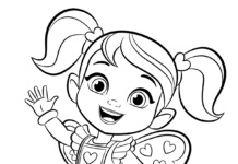 coloring page fairy cooks for girls to print