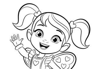 coloring page fairy cooks for girls to print