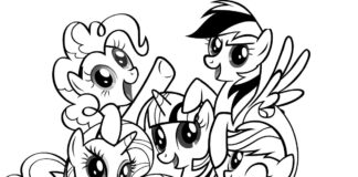 coloring book pony ponies for girls to print online