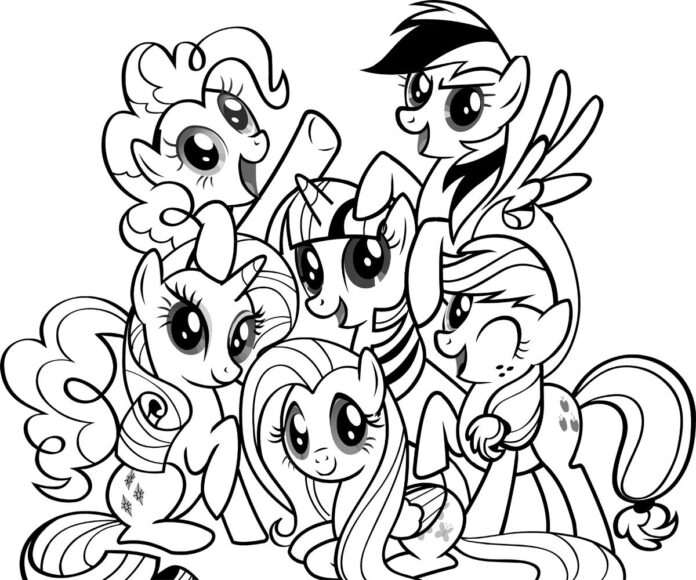 coloring book pony ponies for girls to print online