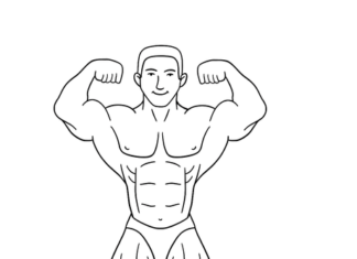 bodybuilder coloring book to print online