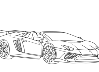 Páginas para colorear de Lamborghini para imprimir y en línea