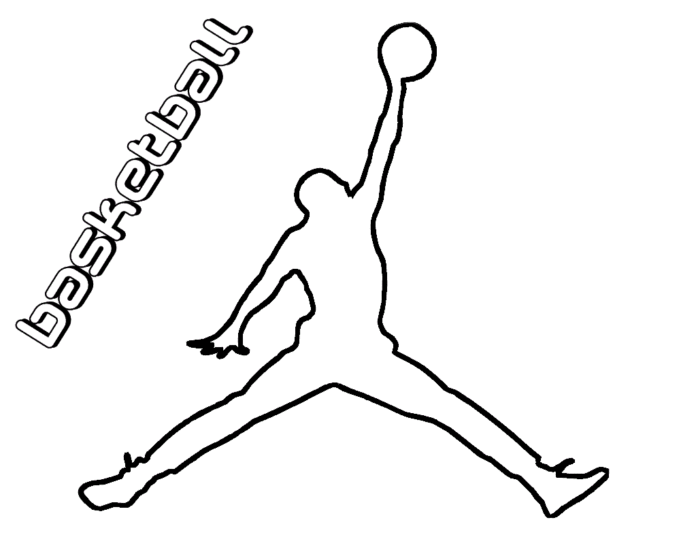 coloring page michael jordan nba chicago bulls basketball printable