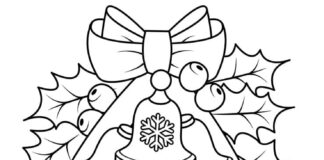 Christmas - coloring book Christmas decorations for front door printable