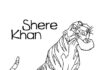 omalovánky tygra Shere Khane z Disneyho pohádky Kniha džunglí k vytisknutí pro děti