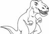 livre de coloriage tyrannosaure imprimable pour enfants